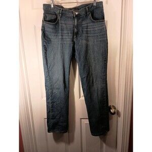 Lee Relaxed Fit Straight Leg Jeans Mid RiseSize 14M Blue